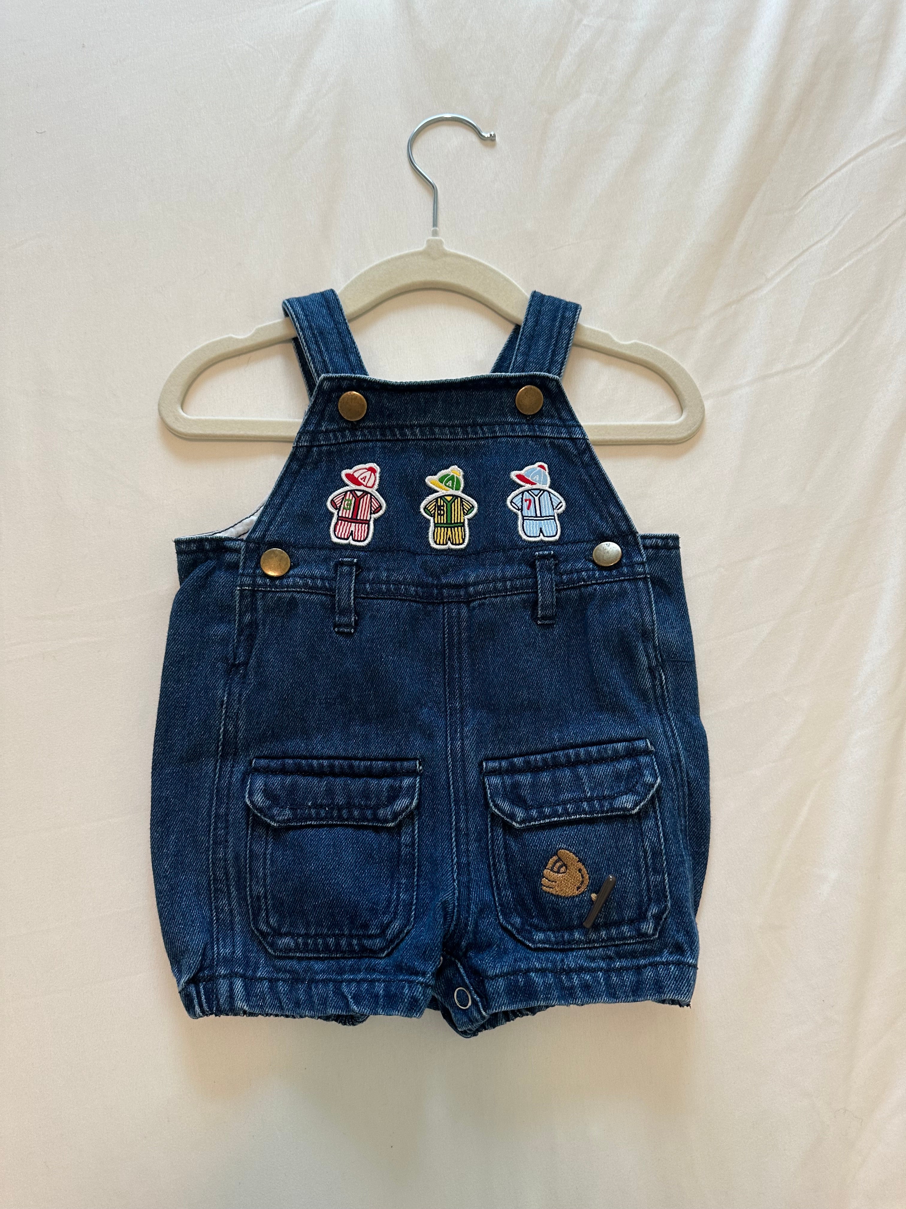 Home Run Denim Romper ⚾️