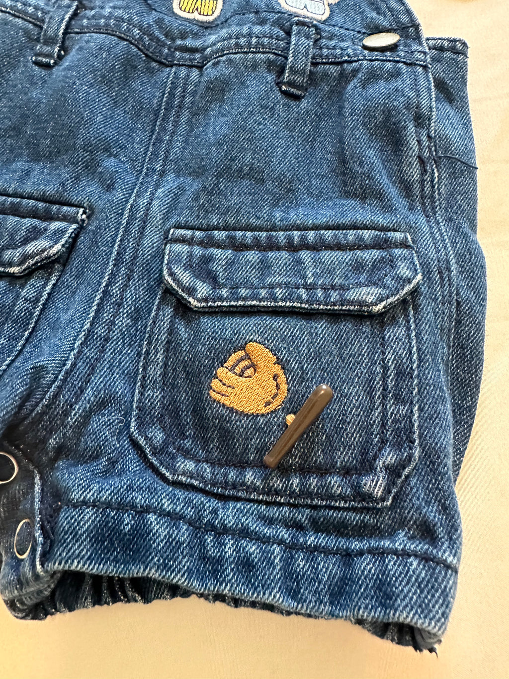 Home Run Denim Romper ⚾️