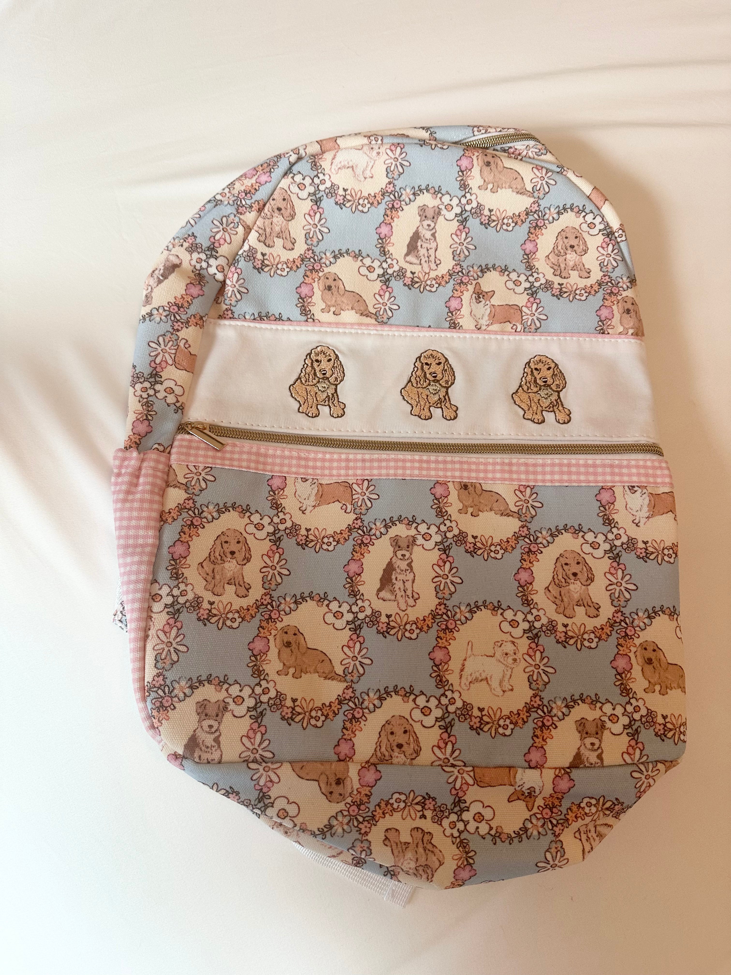 Puppies in Bloom Backpack 🌸